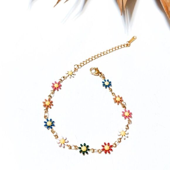 Anthropologie Jewelry - Floral bracelet #1123